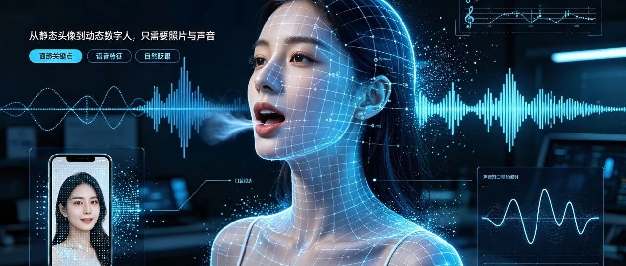 一张照片加一段录音，就能让人开口说话：数字人是怎么做出来的？